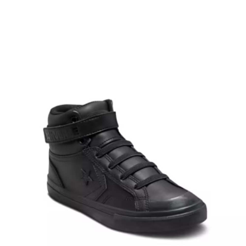 BRAND NEW boy youth converse pro blaze hi strap leather shoes size 7Y